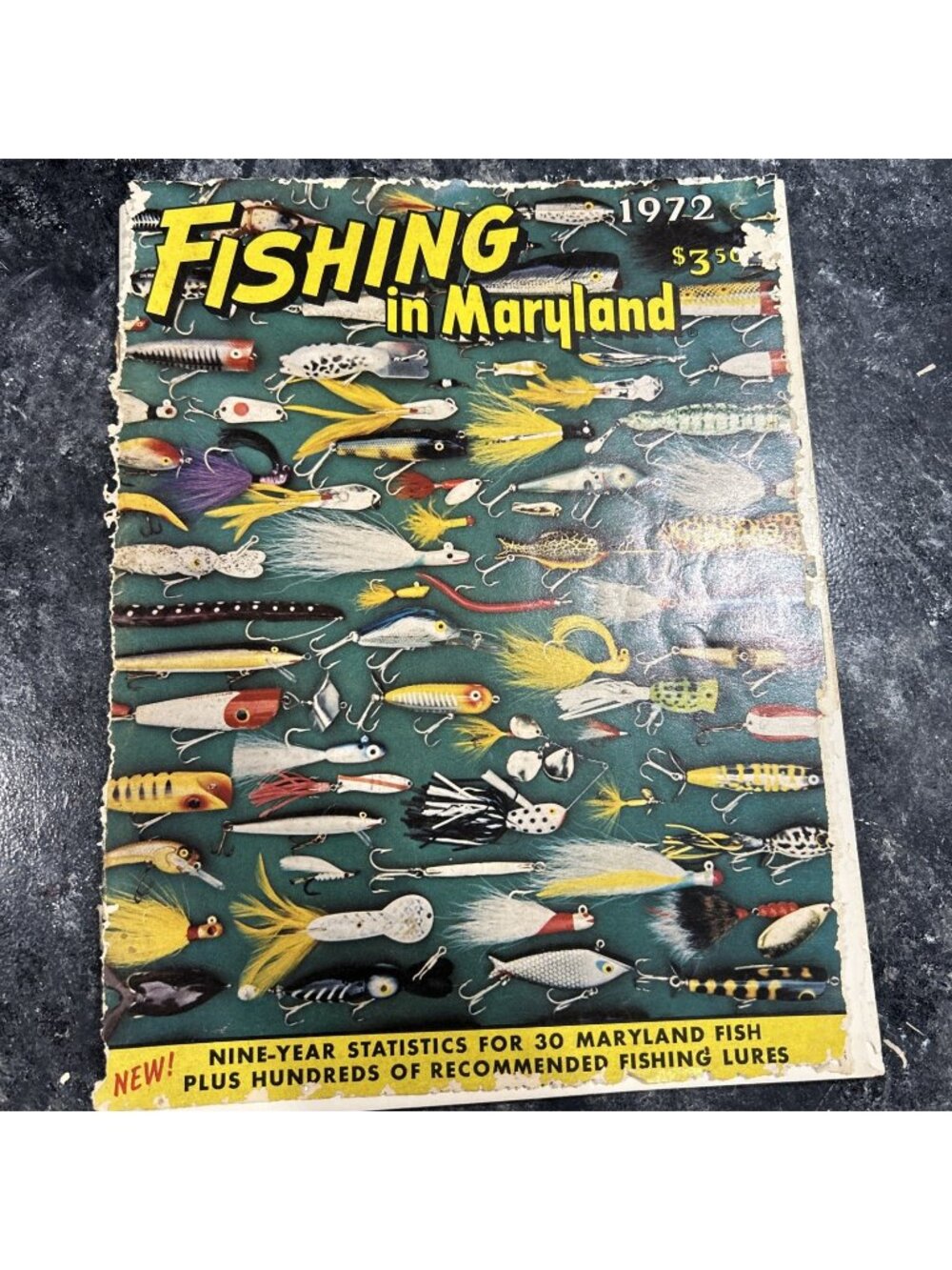 FISHING IN MARYLAND 1972 edition vintage illustrated magazine